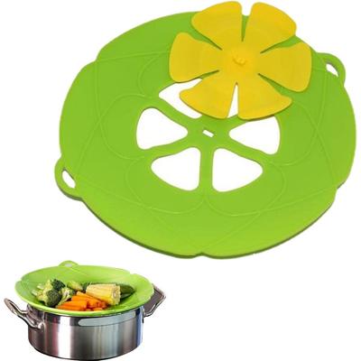 Lid Spill Stopper Cover Heat-Resistant Silicone 26CM for Pot Pan Multi-Purpose Kitchen Accessories Cooking Tools Microwave Safe