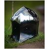 Dark Steel Fantasy Helmet  Polished Faceplate Medieval LARP Armor