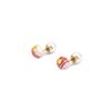 Cerabonito Stratigraphy Two-Way Pearl Ceramic Earrings (Rp)
