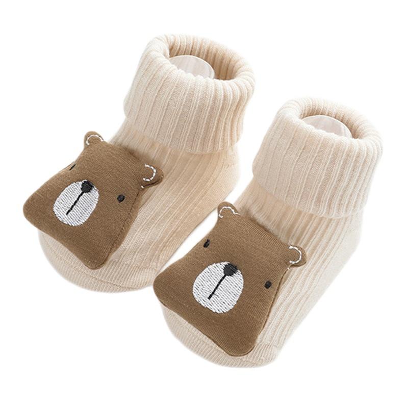 Autumn and Winter Cute Three-dimensional Cartoon Doll Baby Socks Children's Glue Non-slip Socks