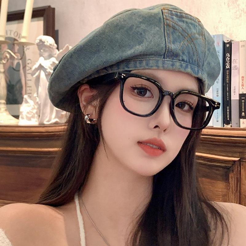 Spring Summer Denim Beret Cap For Women Outdoor Travels Berets Girls Gorra Inglesa Hombre Sombreros De Mujer