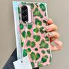 Pink Green Leopard Print Women Phone Case for Samsung Galaxy A16 A55 A07 A17 A56 A36 A26 A53 A06 A14 A24 A34 A54 A15 A12 Cover