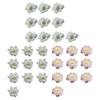 10 Pcs Artificial Cherry Blossom Flower Heads Mini Fake Silk Cherry Blossom Flower for Crafts Bridal Hair Clips Headbands Dress DIY Accessories