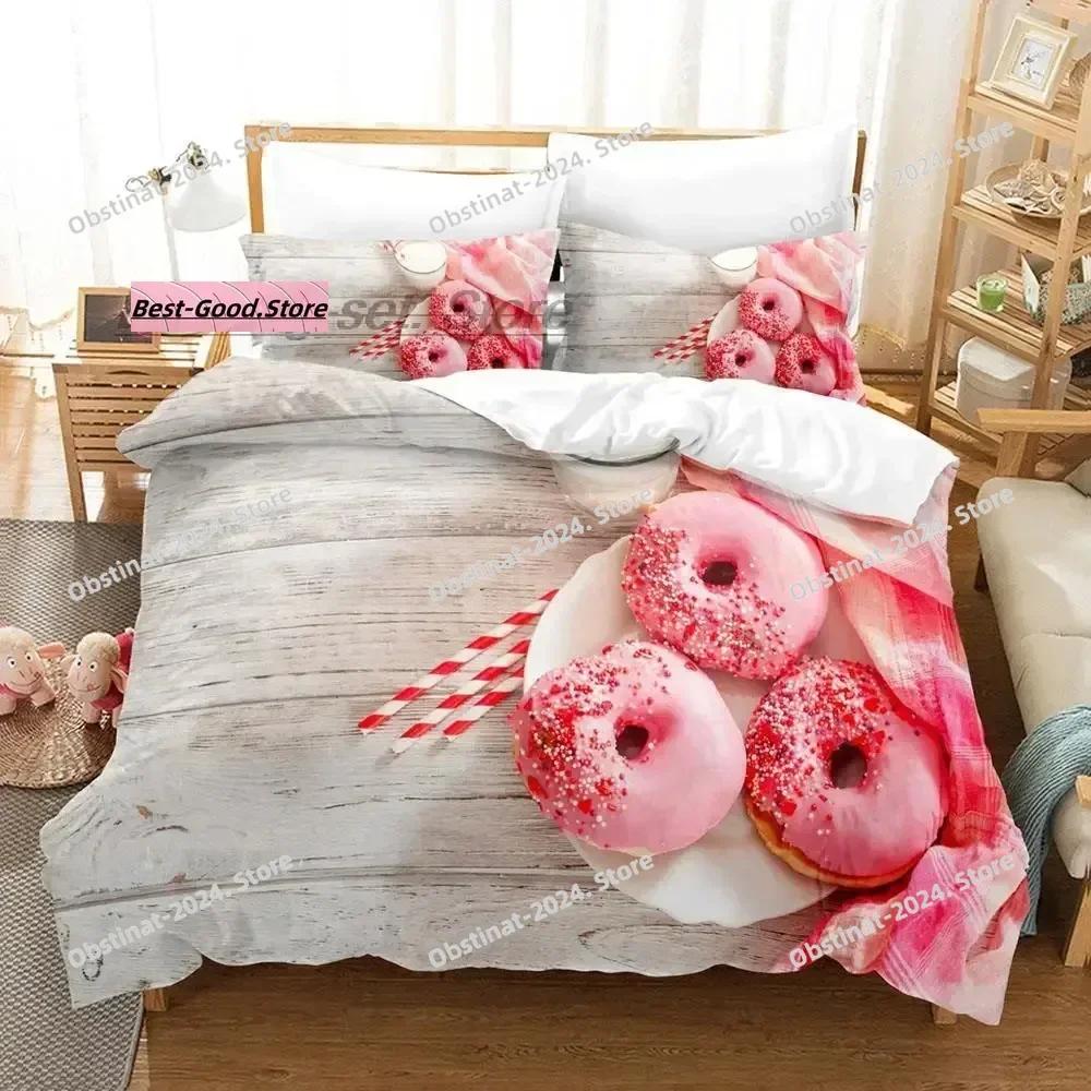 Mis Pastelitos Bedding Set Single Twin Full Queen King Size Bed Set Aldult Kid Bedroom Duvetcover Sets Anime bed sheet set
