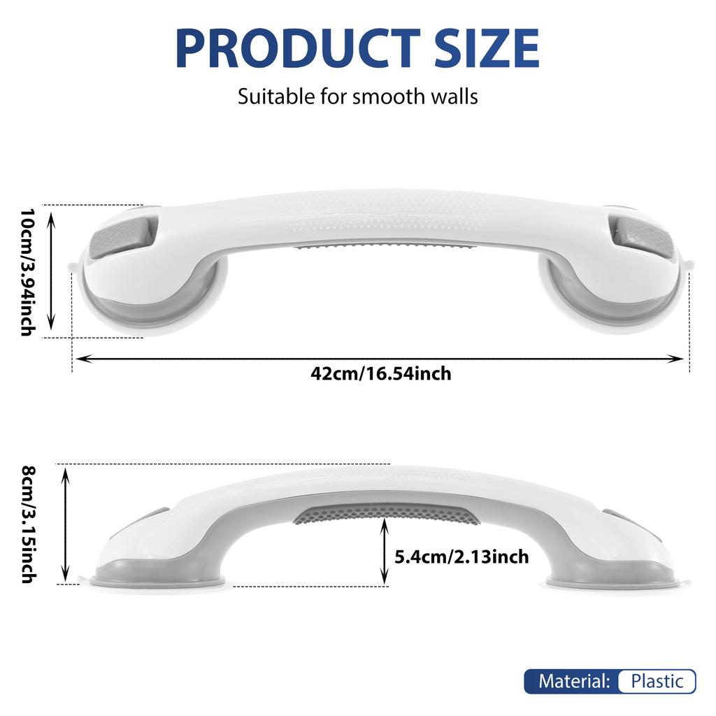 2/4Pcs Showers Grab Bars Free Punch Bathroom Handle Anti Slip Safety Suction Cups Bathtub Grab Bar For Elderly Children Support