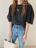 Korean Dongdaemun INS Style Casual Bubble Sleeve T-Shirt for Women