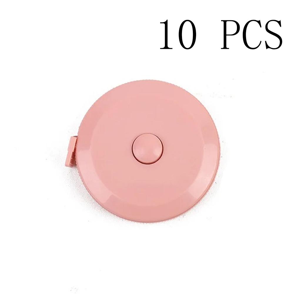 1PC/15PCS 1.5m Small Tape Measure Portable Student Soft Leather Three Measurement Clothes Automatic Recycling