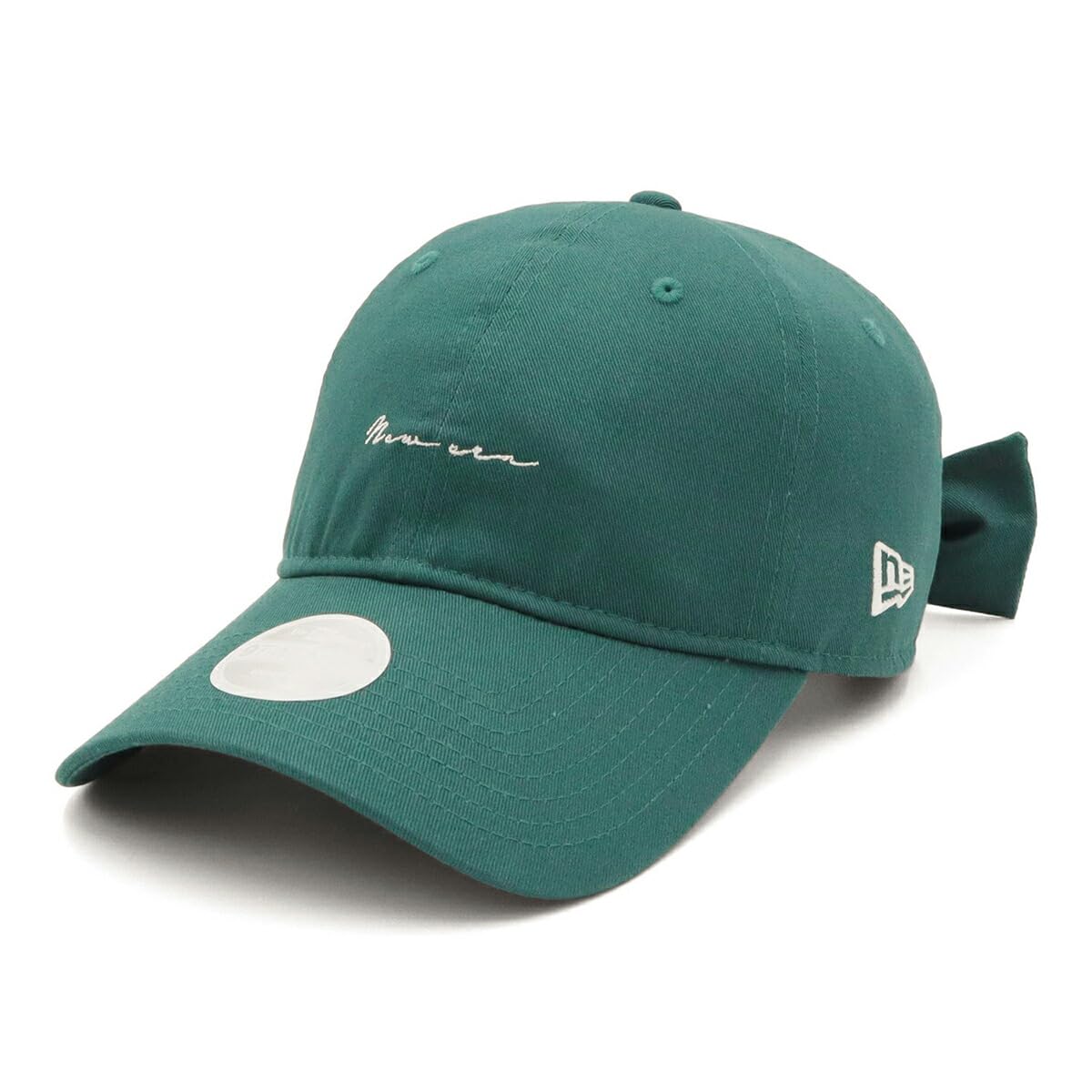

New Era Women s Golf Cap 9TWENTY Long Visor Ribbon Pine Needle Green ML GFW 920LV WITH RIBBON PNGRN 14391235 NER36G1950