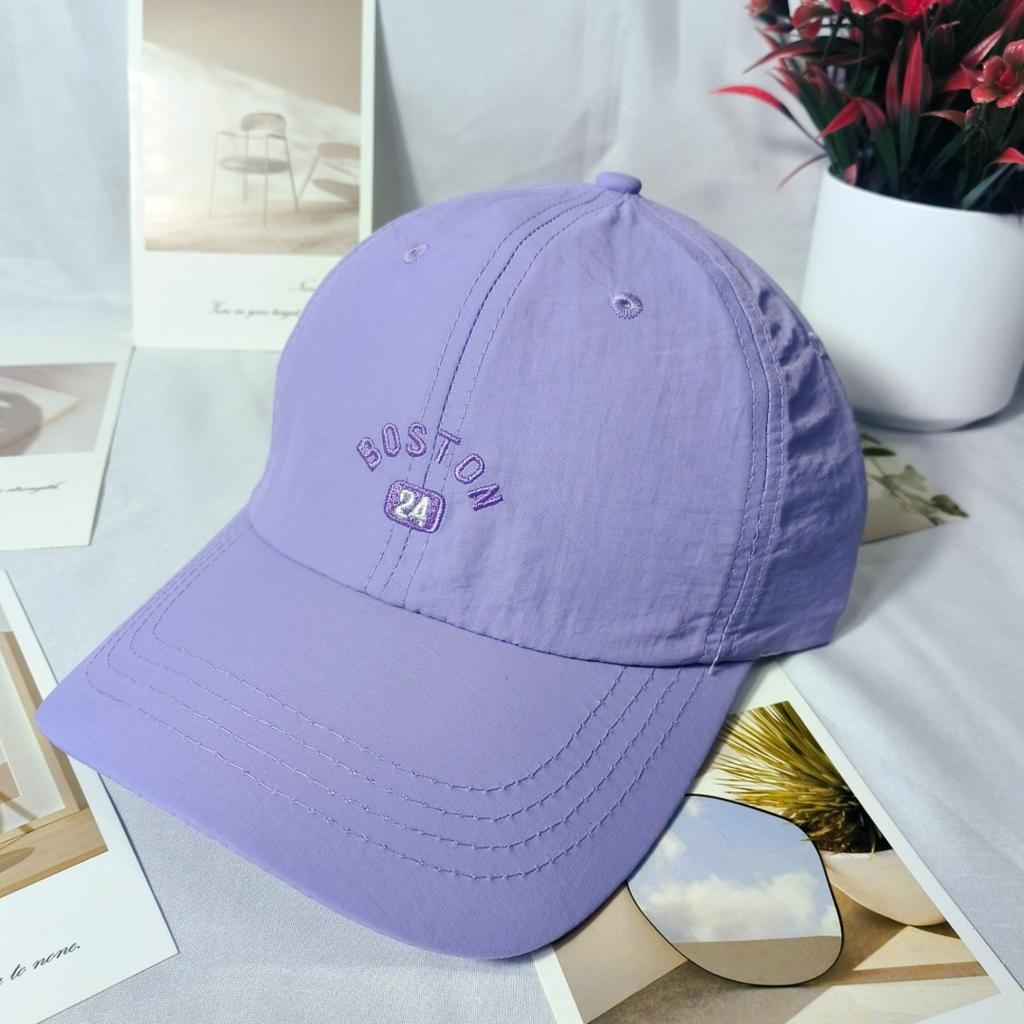 Spring and summer ins wind quick-drying peaked cap soft top casual letters thin baseball cap shading and sun protection
