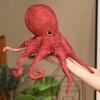 Morbido Peluche Polpo Rosso Realistico Cuscino Creatura Marina Bambola Coccolosa Carina Regalo di Compleanno Per Bambini
