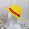 Hat Female Anime ONE PIECE Luffy Cos Anime Hat Straw Hat Summer Beach Sunshade Sun Protection Cool Hat