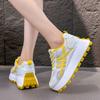 Thick-soled inner height-increasing mesh shoes women's breathable mesh Forrest Gump shoes 2025 new popular sports and leisure height-increasing da