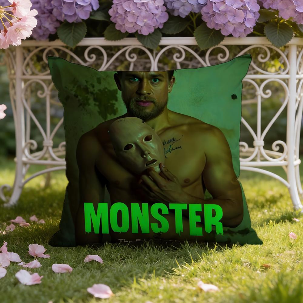 Movie M-Monster The E-Ed Gein Story Cushion Cover Home & Car Dual-Scene Pillow Cover: Reversible for Premium Comfort
