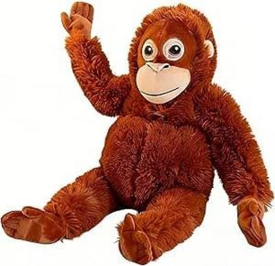 [Boxed Authentic Product] Orangutan Plush Toy, Doll, Cute, Gorilla, Monkey, Multiple Scenes, Realistic Expression, Perfect for Interior Decor and