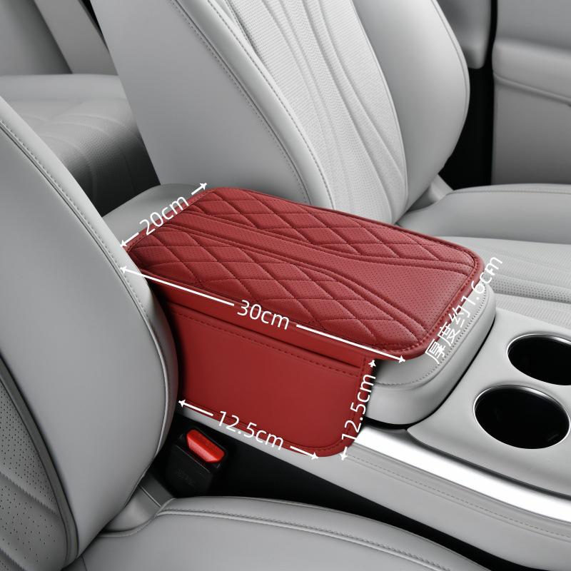 

Car Armrest Pad with Console Riser, Tissue Box, Cup Holder & Protector 5-in-1