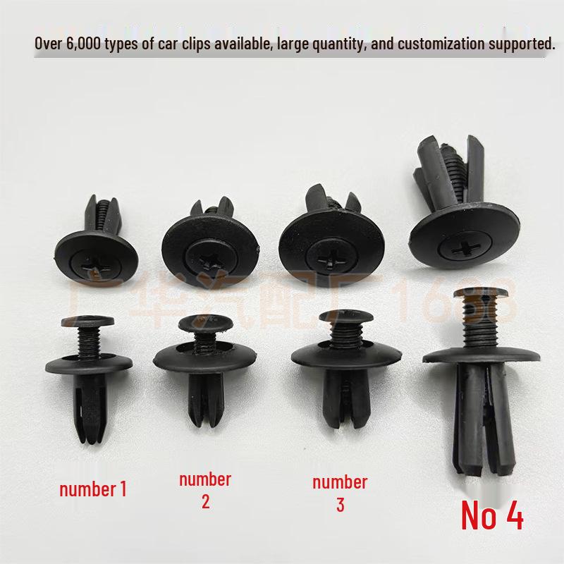 Universal Car Plastic Door Panel Mudguard Expansion Screw Clips No. 1