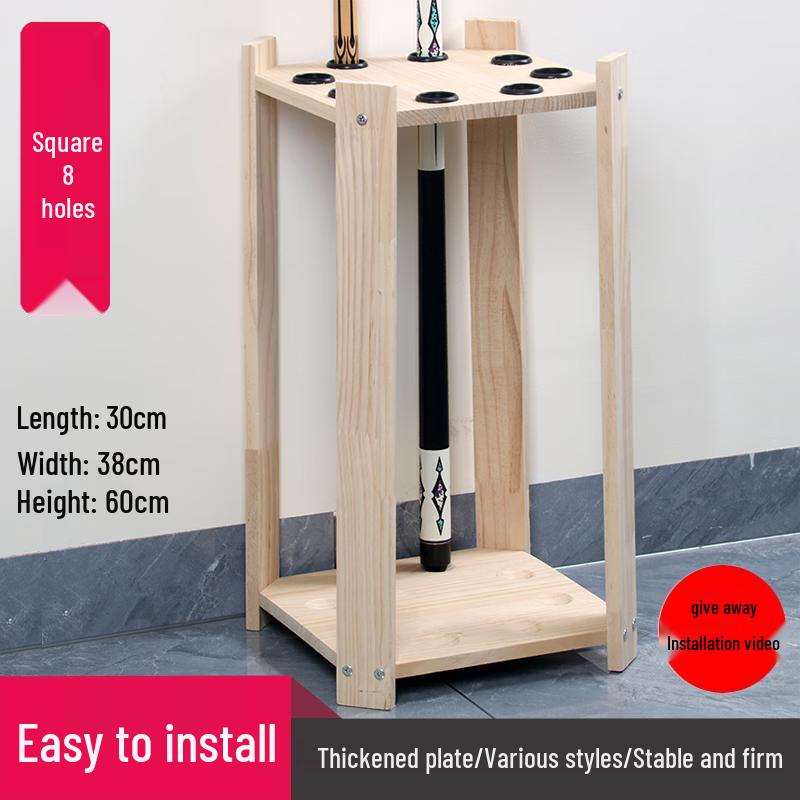 Solid Wood Billiard Cue Stand