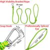 Nylons Kayaks Tow Rope with Clip  Dock Line Mooring Rope  Highly Visibleness Marine Braids Rope Kayaks Tow Line