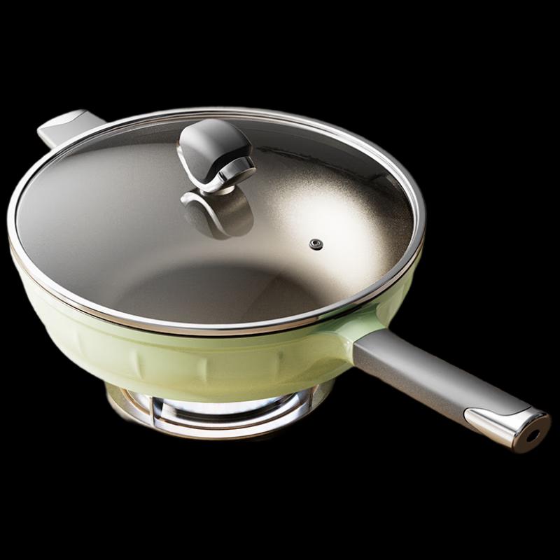 Maibale Titanium Rock Cast Non-stick Wok