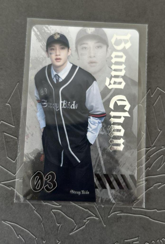 [USED] Stray Kids Photo Card Bang Chan Holo Rare