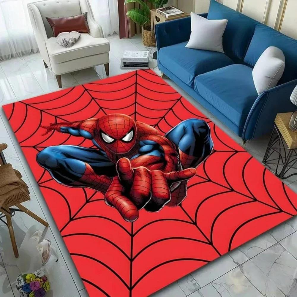 Red Spiderman Door Mat Superhero Pattern Non Slip Entrance Rug For Kids Room Bathroom Balcony Decor 40cm x 60cm