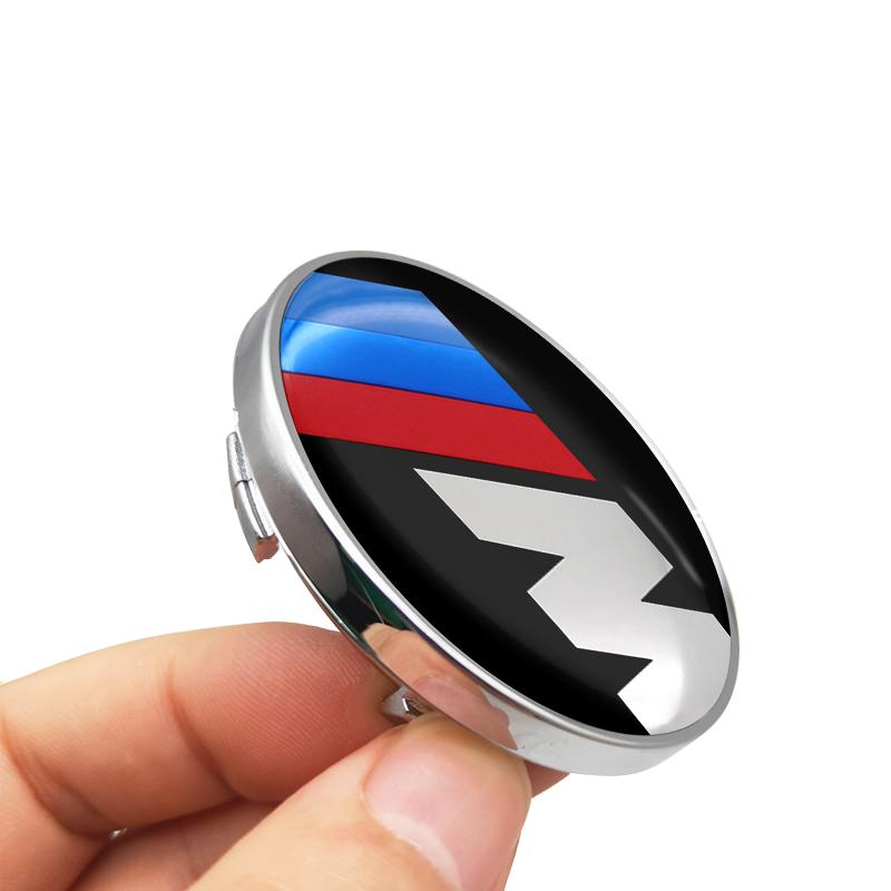4PCS 60mm M LOGO Emblem Car Rim Cover Decal Tire Wheel Center Hub Cap Cover Auto Accessories for BMW X1 X3 X4 X5 E46 E90 F20 E60 E39 F10 M2 M3 M5