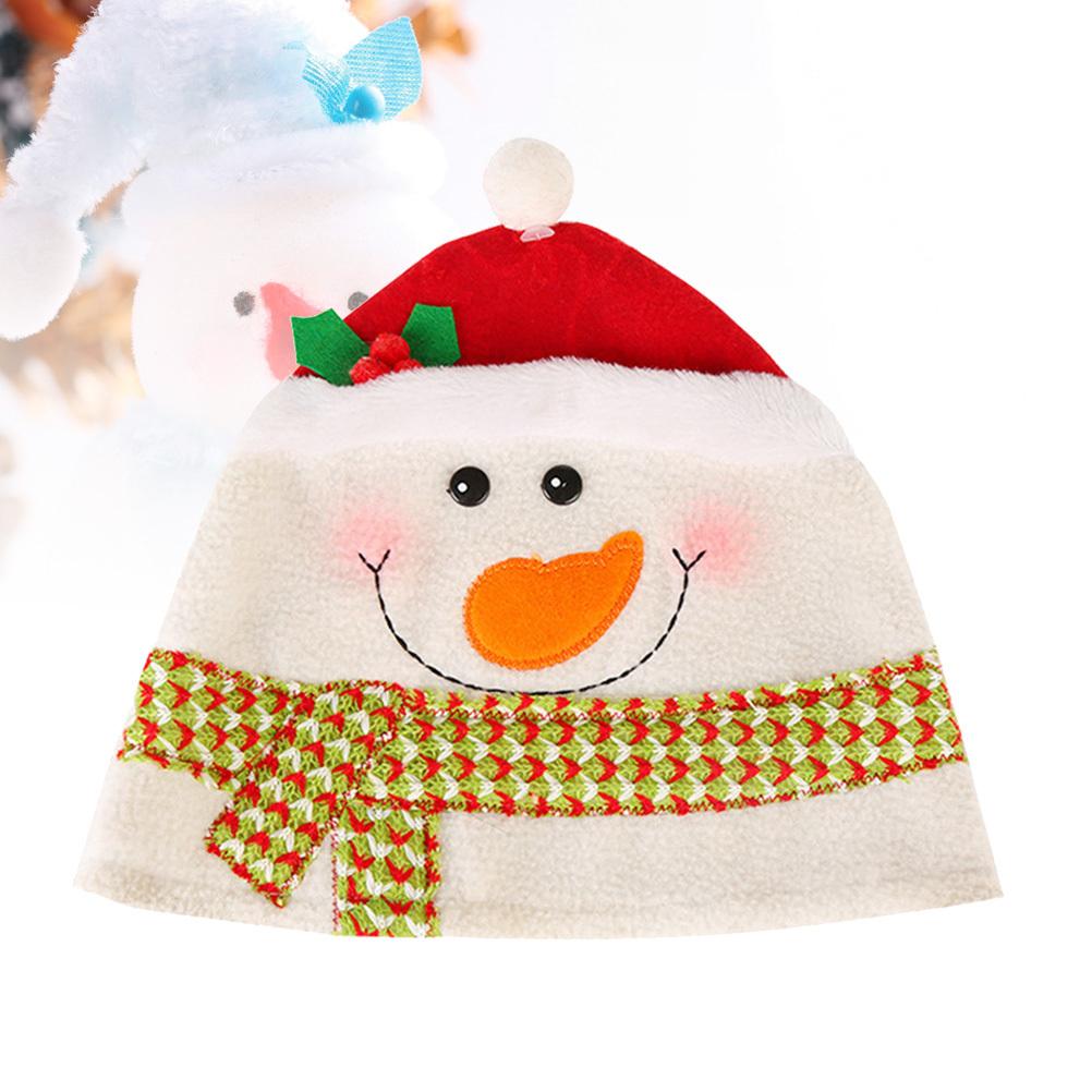 Snowman Cartoon Christmas Hats Red Headdress Party Favors Decorations Santa Hats Kids Adults Celebration Christmas Party Favors