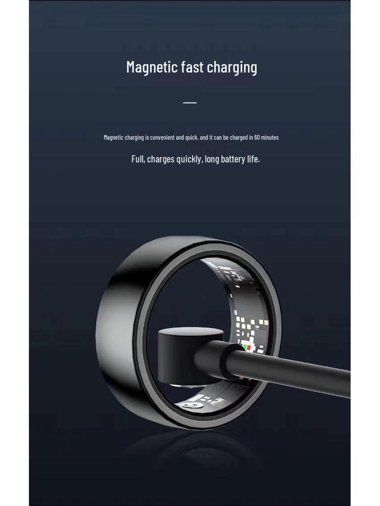 Smart Ring: Heart Rate, Blood Oxygen, Sleep & Stress Monitor with Remote Camera Control & Waterproof Design