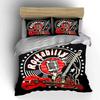 Rockabilly Music Retro Design Bedding Duvet Cover Set Duvet Cover Pillowcases  (1*Duvet Cover 2*Pillowcases, without duvet insert)
