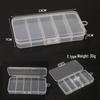 Transparent 5-Compartment Fishing Gear Lure Box for Baits and Hooks