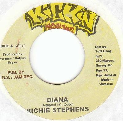 7-Zoll-Schallplatte RICHIE STEPHENS / DELLY RANKS - Diana / Which Set A Bwoy KP012 Kickin Producti Jamaica Reggae, Ska & Dub Gebraucht
