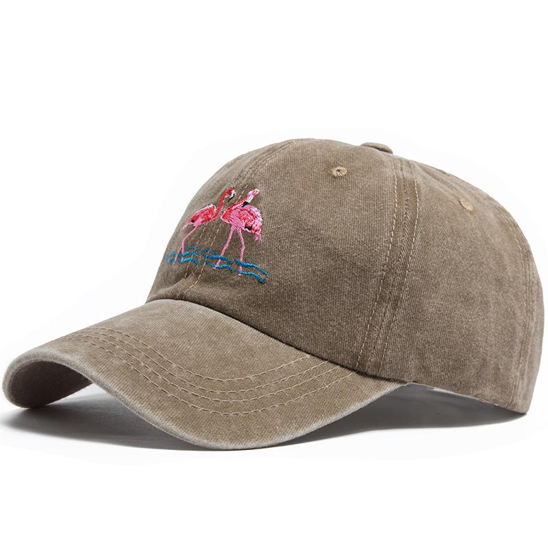 

Бейсболка женская с принтом фламинго, вышитая, из стираного хлопка, мужская, повседневная, ретро, спортивная, летняя, модная, солнцезащитная козырек, унисекс Adjustable хаки