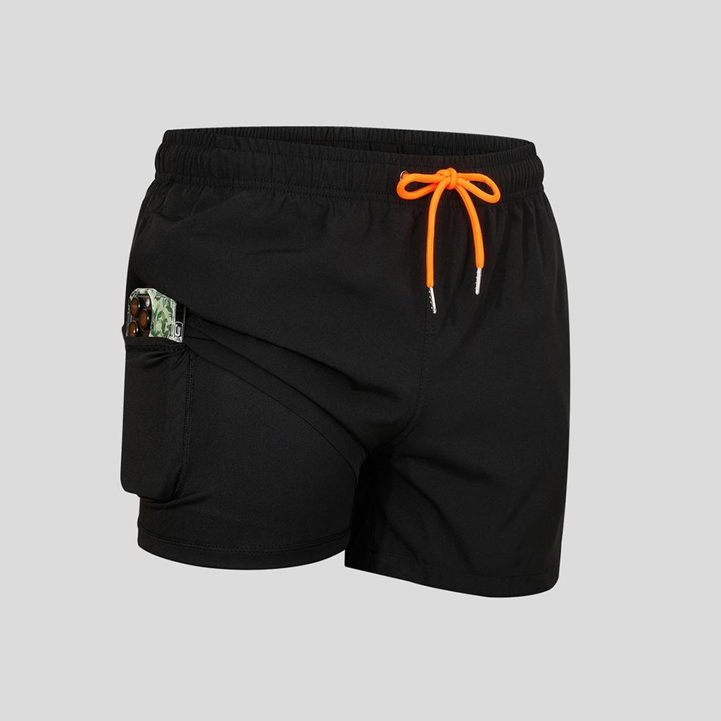 2025 Anti-Embarrassment Men's Double-Layer Beach and Sports Shorts