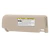 Sun Visor Replacement Beige ABS Sun Blocking Improve Visual Comfort for Camry XV50 2011 To 2017
