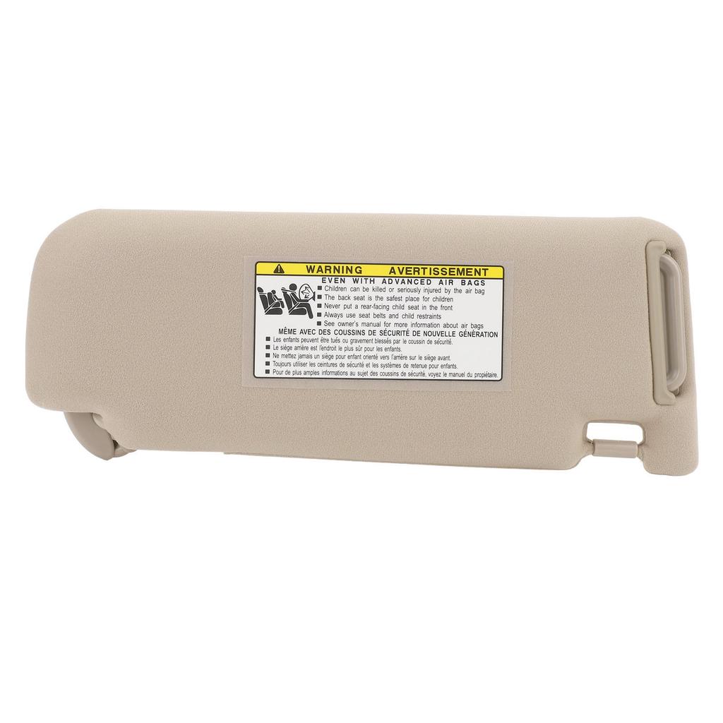 Sun Visor Replacement Beige ABS Sun Blocking Improve Visual Comfort for Camry XV50 2011 To 2017