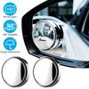 2 buc. Oglindă retrovizoare auxiliară cu ventuză pentru mașină, oglindă cu cadru rotund cu unghi larg rotativ de 360 de grade