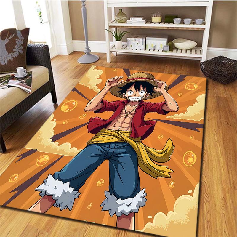 One Piece Monkey D Luffy Carpet Rug For Living Room Bedroom Home Sofa Decoration Kids Play Nonslip Floor Mat