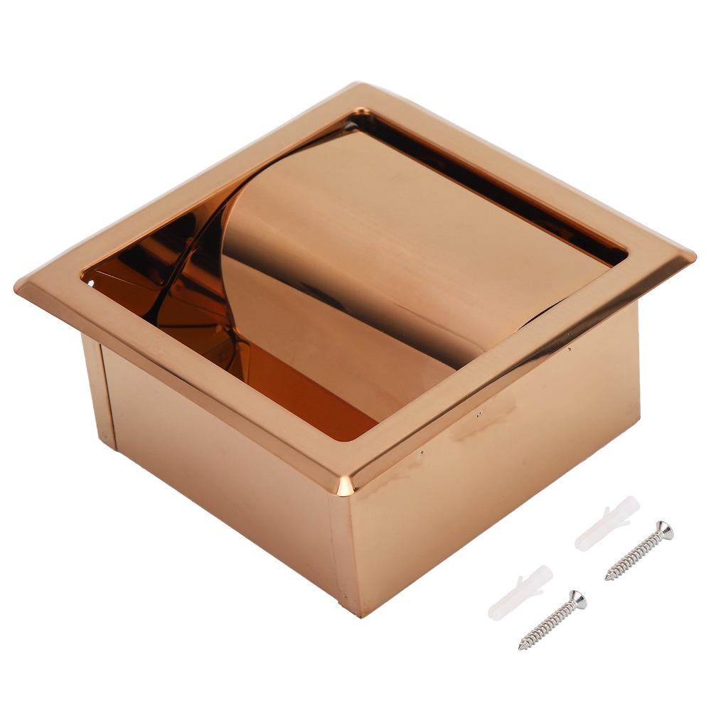 Portasciugamani in Acciaio Inossidabile Dispenser Carta Igienica Oro Rosa Bagno Cucina Lavanderia