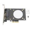 SSD Expansion Card PCIe X4 To NVME Riser Card Hollow Design Good Heat Dissipation for OS X for Win