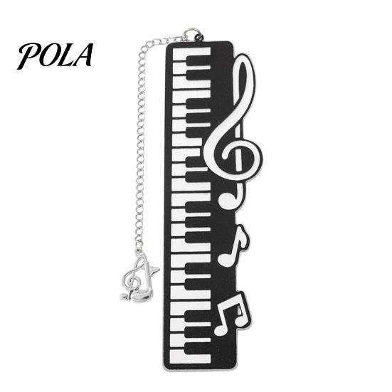 Piano Key Bookmark Bookmark, Stainless Steel Music Note Page Marker, Musical Decorative Elegant Book Accessory for Lovers, Black White Reading