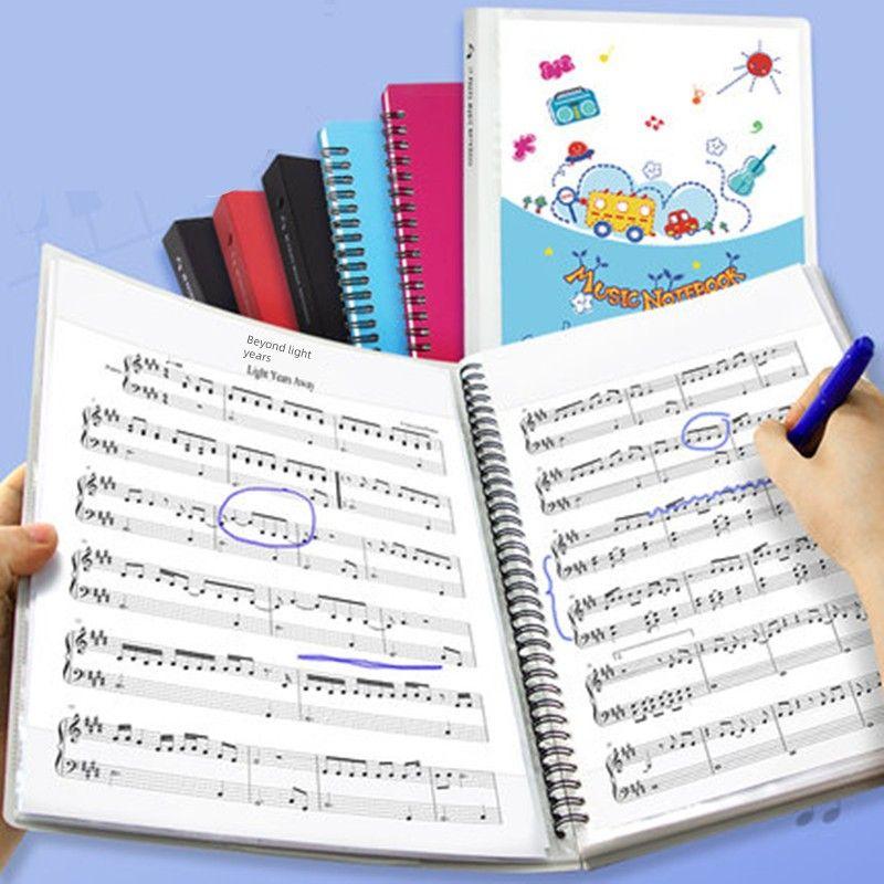 A4A 150.00G Music Score Book Piano Music Score Book Loose-Leaf Document Holder Folder Reading Book Can Be Modified Album Storage