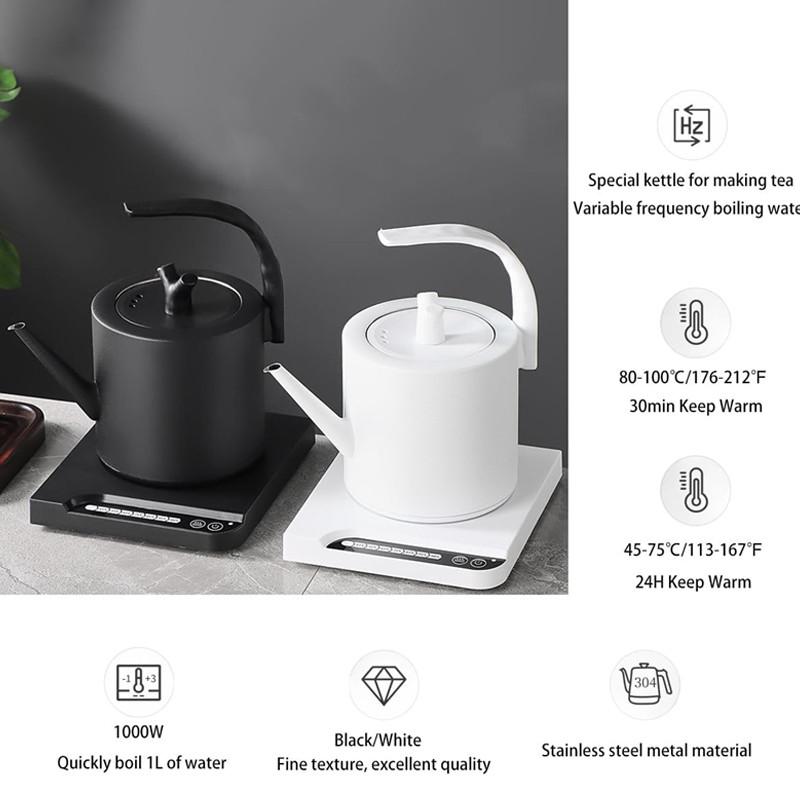 1.0L Large Capacity Smart Electric Kettle 304 Stainless Steel Water Boiler Household Ultra Boiling Hot Water Teapot
