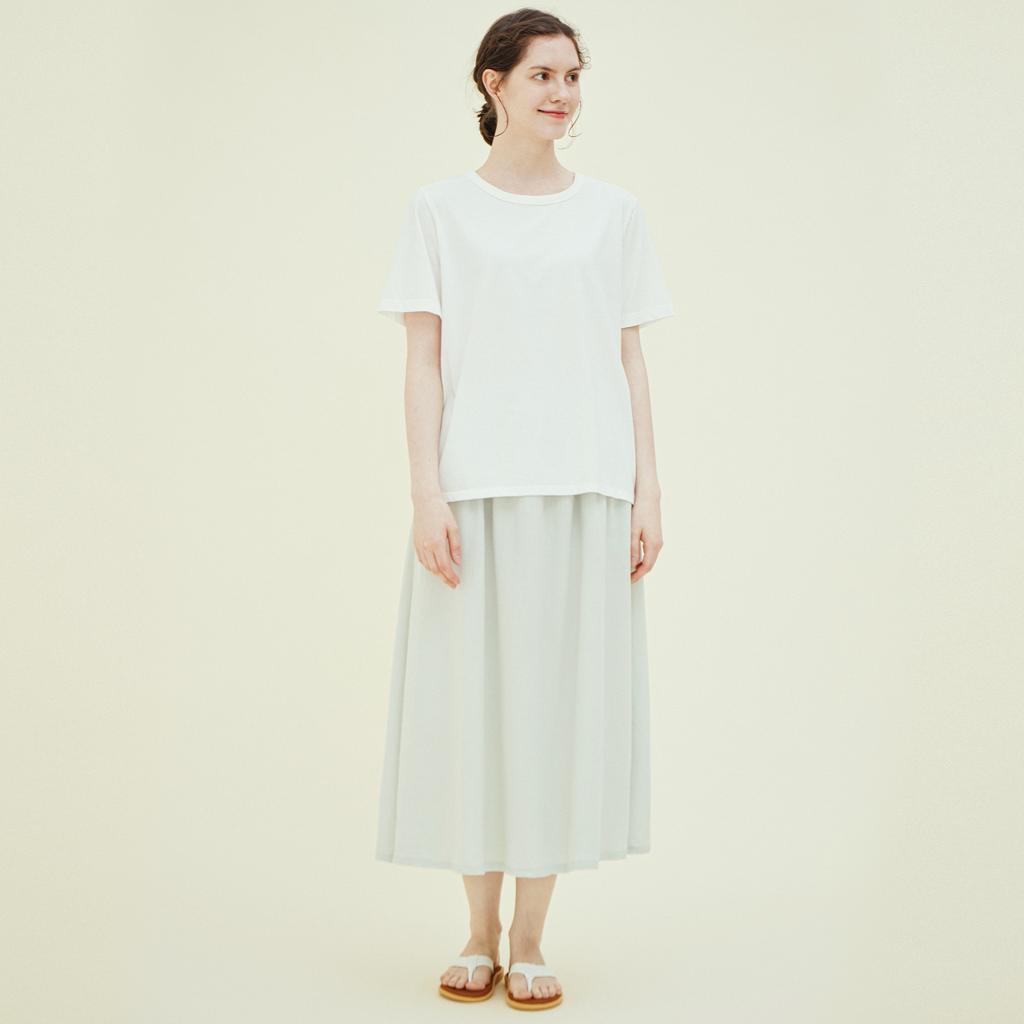 CHIQUITA A-Line T-Shirt Sleeveless (Cotton) Ivory 242607Siv
