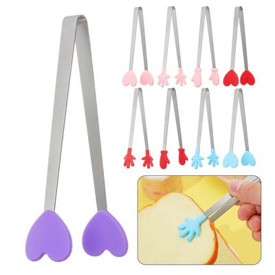 Kitchen Accessories Bread BBQ Silicone Creative Mini Snack Food Tong
