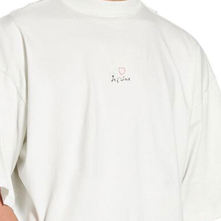 Balenciaga T Shirt Loose Fit Unisex White 744439TOVM79079