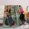 Popeye the Sailor Flannel Blanket, High quality Comfortable for All Seasons, Home Decor, Warmth and Comfort