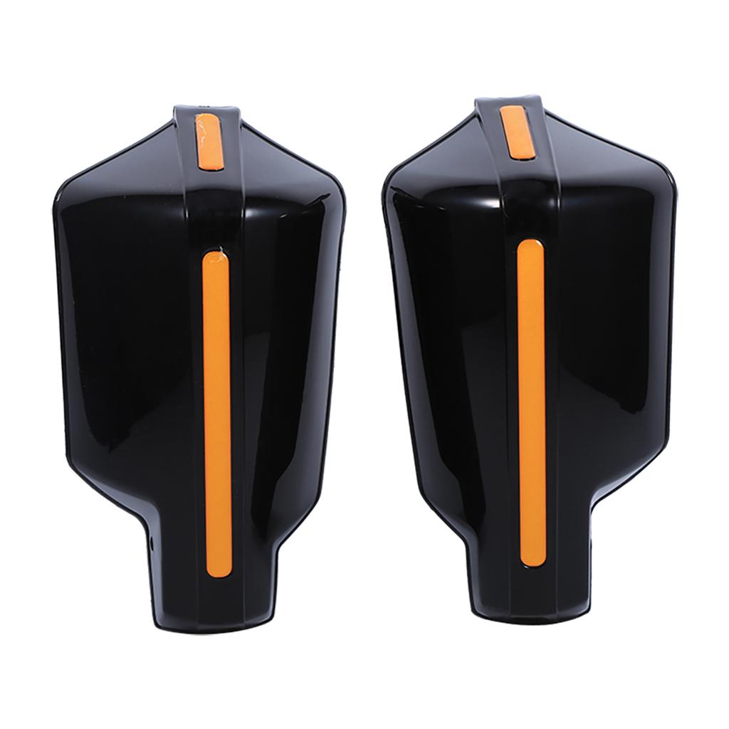 1 Pair Universal Motorbike Motorcycle Handguards Protectors Pattern Hand Guards Black