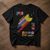 Retro Arcade Game Shirt Colorful Pixel Art Gamer Tee 80s Gaming Nostalgia Gift