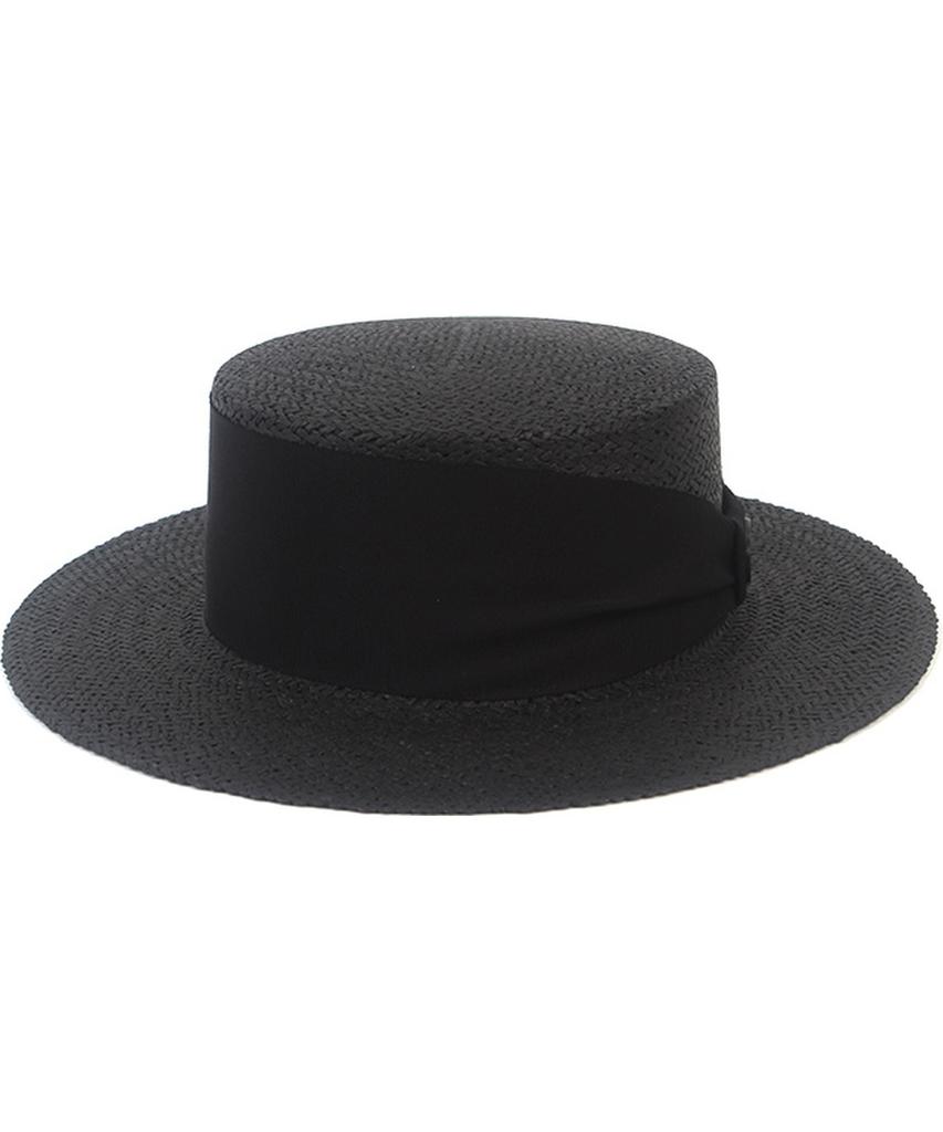 Bold Line Black Panama Hat