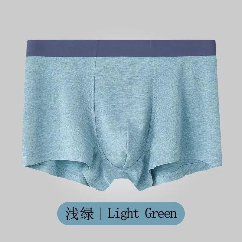 Men's Cotton Underwear with Antibacterial and Breathable Mid Waist and Seamless Cotton Underwear